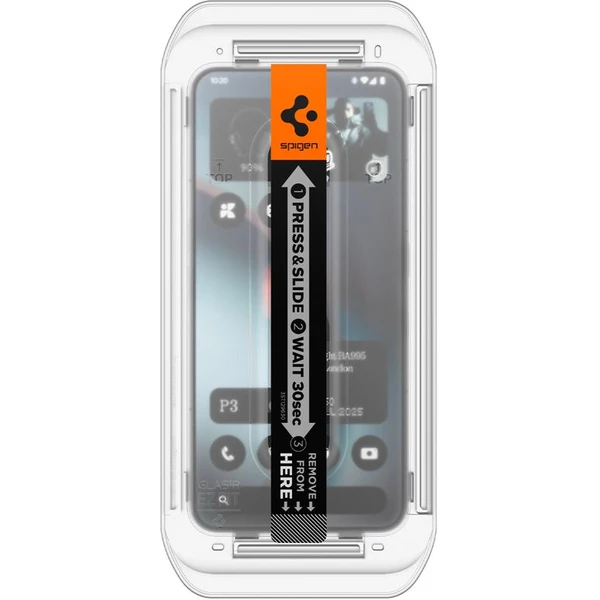 Spigen Glass tR EZ Fit tvrzené sklo Nothing Phone (3) čiré (2 ks) - Ochranné folie a skla - Obrázek e25e606bbaa442a0b45c3419ceb68c96