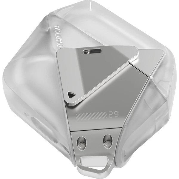 Aulumu A29 Geometric Case pouzdro AirPods 4 Translucent White - Pouzdra - Obrázek e2650b8055c64038a99540baeb6dc56b