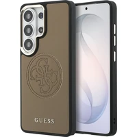 Guess PU Perforated 4G Logo Magnetic kryt Samsung Galaxy S26 Ultra hnědý - Pouzdra