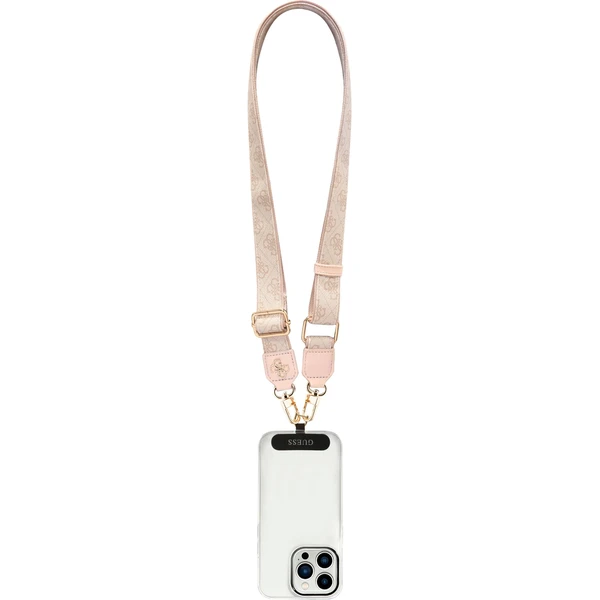 Guess Crossbody popruh PU 4G Metal Logo růžový - Popruhy a crossbody - Obrázek e2873dc93112480bb066bf4c5212b8f3