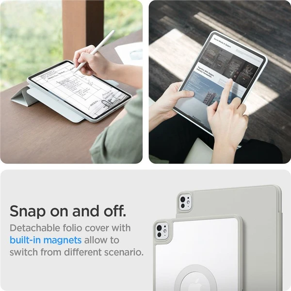 Spigen Air Skin Pro Onetap pouzdro iPad Pro 13" (2025) šedé - Pouzdra - Obrázek e2898fd276c946808c8cd065f287ebfc