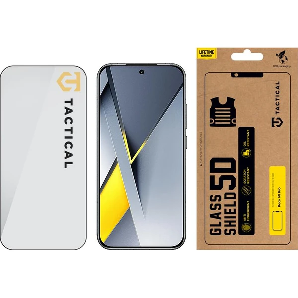 Tactical Glass Shield 5D sklo pro Poco F8 Pro černé - Ochranné folie a skla - Obrázek e29ade8643c3482ab2b90eaee5b0612d
