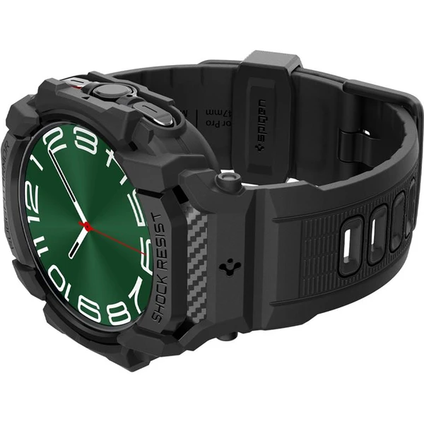 Spigen Rugged Armor Pro kryt Samsung Galaxy Watch Ultra matně černý - Pouzdra - Obrázek e2a5b2f9ee3c40b4a4e37b016c7c4ff3
