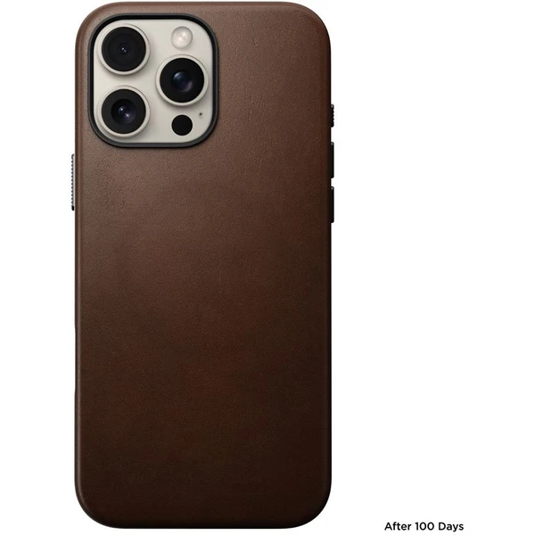 Nomad Traditional Leather Case MagSafe kryt iPhone 16 Pro Max hnědý - Pouzdra - Obrázek e2c60ac421cd4efe93be31c5385cf219