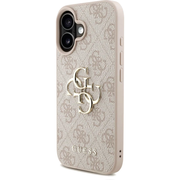 Guess PU 4G Metal Logo Strap kryt iPhone 16 růžový - Pouzdra - Obrázek e2d86a8dfd0d41089dcde35b620f6061