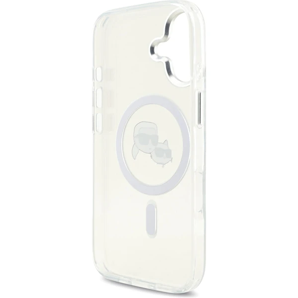 Karl Lagerfeld IML K&CH Heads Metal Frame MagSafe kryt iPhone 17 čirý - Pouzdra - Obrázek e2ede08d7ab84cdd940012f1556f4e5d