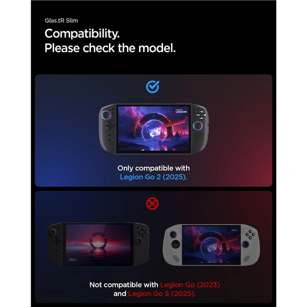 Spigen Glass tR Slim tvrzené sklo Lenovo Legion Go 2 (2 ks) - Ochranné folie a skla - Obrázek e2f1cdd8b5a440fbb2fa61091e6ef37c