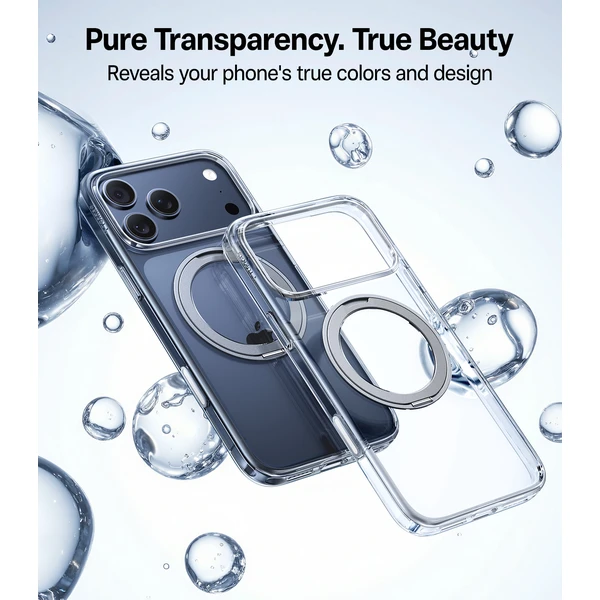 Torras Ostand Pro MagSafe kryt iPhone 17 Pro clear - Pouzdra - Obrázek e2fc006940f845be81a1d9ae4c2df045