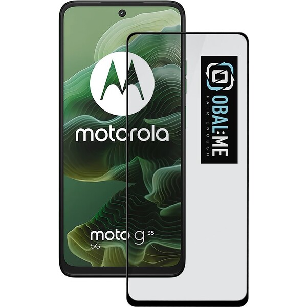 OBAL:ME 5D Tvrzené Sklo pro Motorola G35 černé