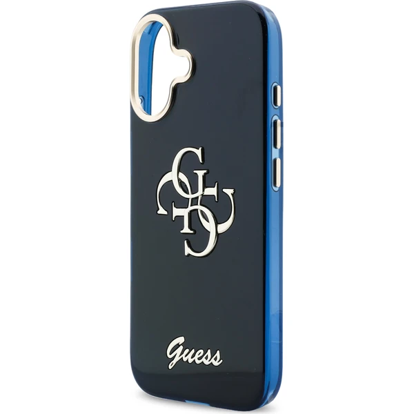 Guess IML 4G Script Metal Logo kryt iPhone 17 modrý - Pouzdra - Obrázek e33cd1762b6d4217b272a1073ed170dd