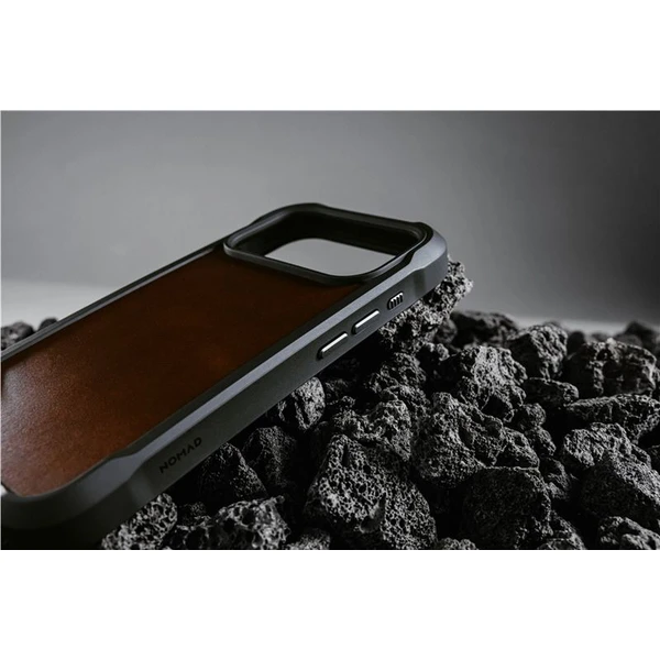 Nomad Rugged Leather Case (Horween) MagSafe kožený kryt iPhone 17 Pro Max Rustic Brown - Pouzdra - Obrázek e3461f9660ce4d2cb75c8903b758c4cc