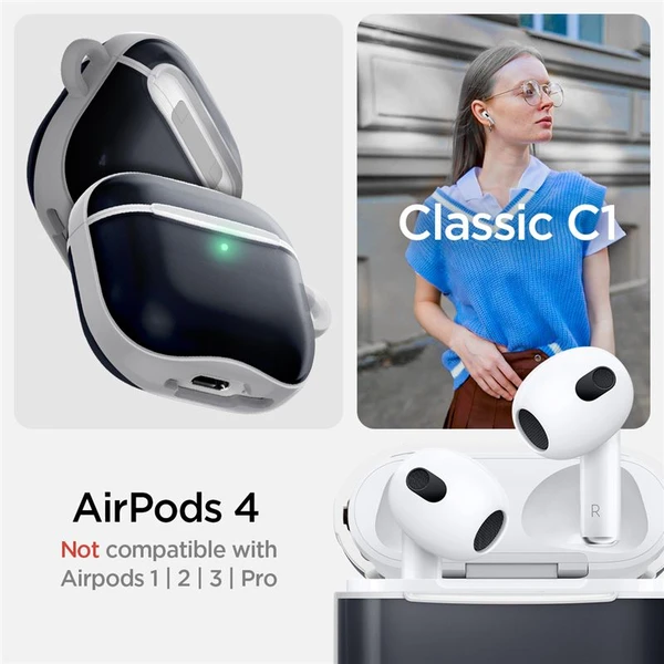 Spigen Classic C1 pouzdro AirPods 4 grafitové - Pouzdra - Obrázek e367e466e64b44b6aefced66473e0ee2