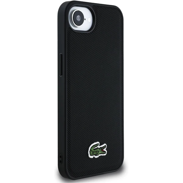 Lacoste Iconic Petit Pique Woven Logo MagSafe kryt iPhone 17e/16e černý - Pouzdra - Obrázek e38308f5faa04bb8a5dbc57177295a31