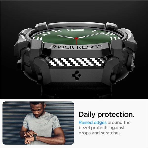 Spigen Rugged Armor Pro kryt Samsung Galaxy Watch Ultra matně černý - Pouzdra - Obrázek e38b658f790d42249dfe82680caf0e75