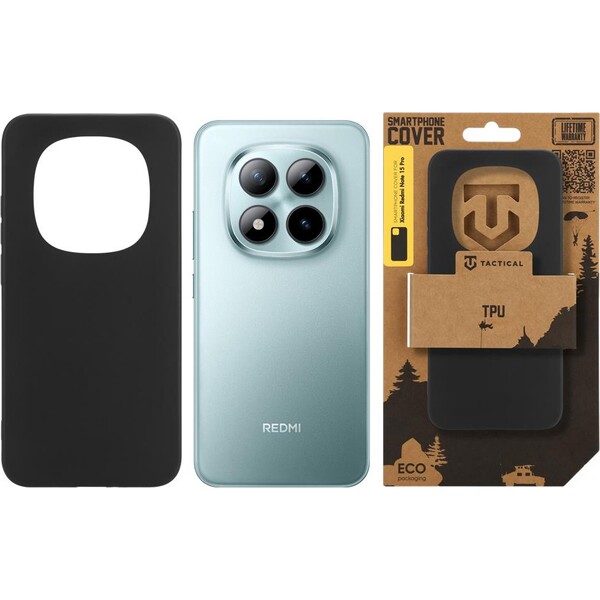 Tactical TPU kryt Xiaomi Redmi Note 15 Pro 4G/5G černý - Pouzdra - Obrázek e392bdc463894c9586592bf70daa3a5e