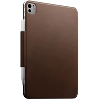 Nomad Leather Folio pouzdro pro iPad Pro 11" (M4) hnědé - Pouzdra