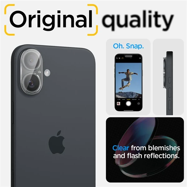 Spigen Glass tR Optik sada skel iPhone 16/16 Plus čirá (2-pack) - Ochranné folie a skla - Obrázek e3a7a37223654bfe8219eee7f004e823