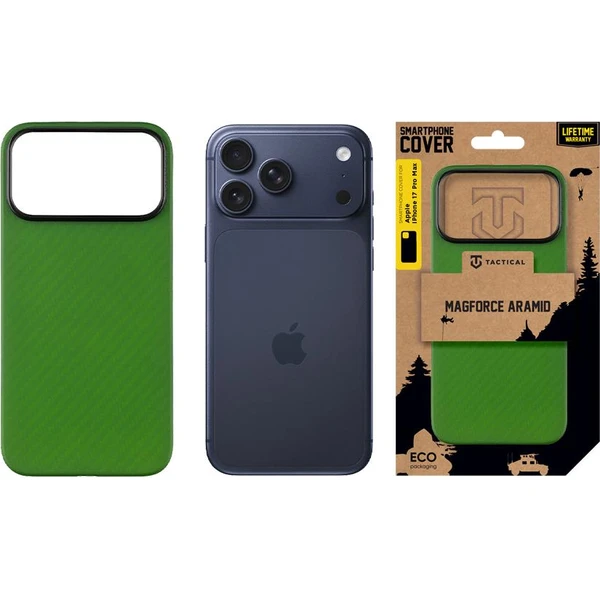 Tactical MagForce Aramid kryt Apple iPhone 17 Pro Max zelený - Pouzdra - Obrázek e3cd8aa8b99a4e35ab79f4425c95abf0