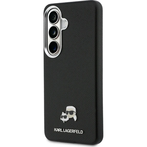 Karl Lagerfeld Grained PU Leather K&CH Heads Magnetic kryt Samsung Galaxy S26 černý - Pouzdra - Obrázek e3ceed6d7aa4484eb7cf468554a31ac4