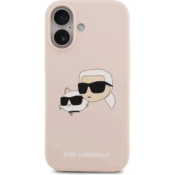 Karl Lagerfeld Liquid Silicone Double Heads MagSafe kryt iPhone 17 růžový - Pouzdra - Obrázek e3df72cca3b149f69d654f280f7c004d
