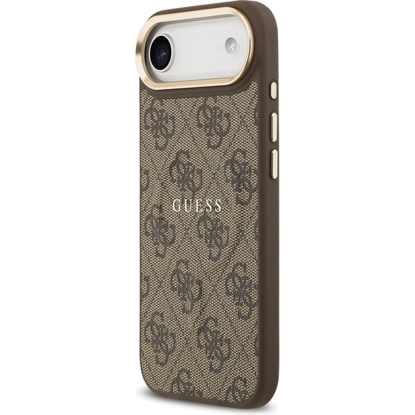 Guess PU Leather 4G Gold Frame MagSafe kryt iPhone Air hnědý - Pouzdra - Obrázek e3f1938b8337414f97694f2be7e58620