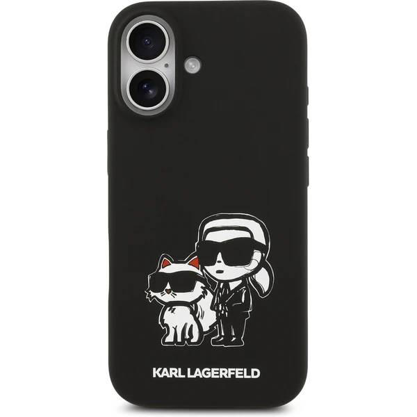 Karl Lagerfeld Liquid Silicone K&CH Sketch MagSafe kryt iPhone 17 černý - Pouzdra - Obrázek e40d3c5a3f2e46d6b1421def82395516