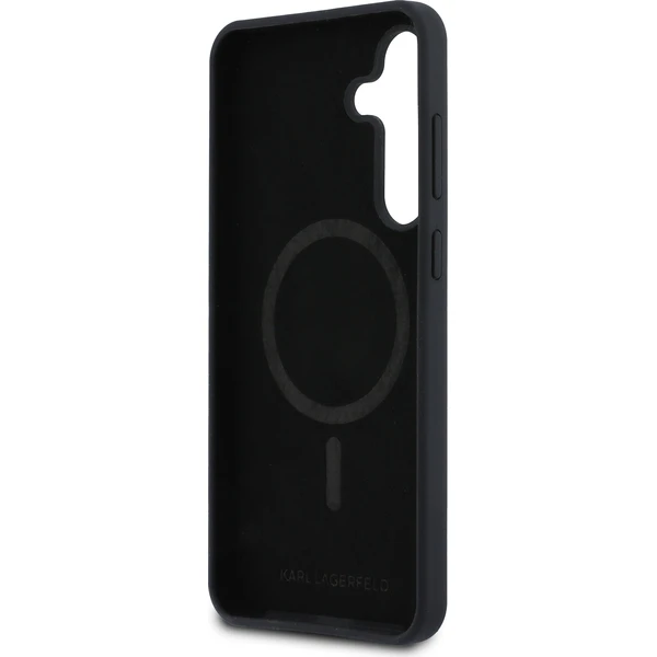 Karl Lagerfeld Liquid Silicone K&CH Heads MagSafe Zadní Kryt pro Samsung Galaxy S25 FE černý - Pouzdra - Obrázek e411bc39436d4693844edf03a3d80dbf