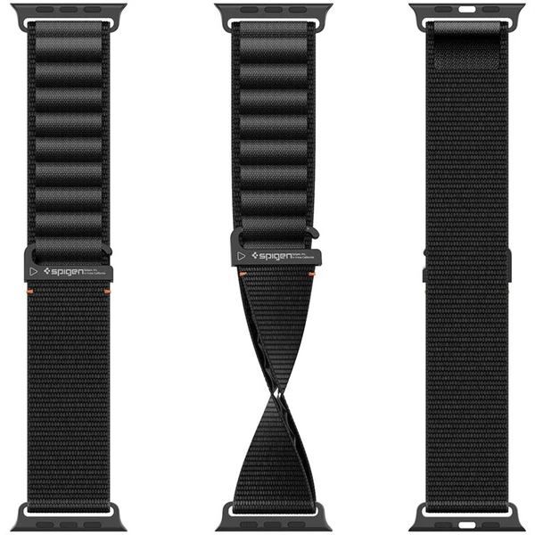 Spigen Fabric Band (hook) řemínek Apple Watch 49/46/45/44mm černý - Řemínky - Obrázek e43e19f20a424a48855ec92140ec297f