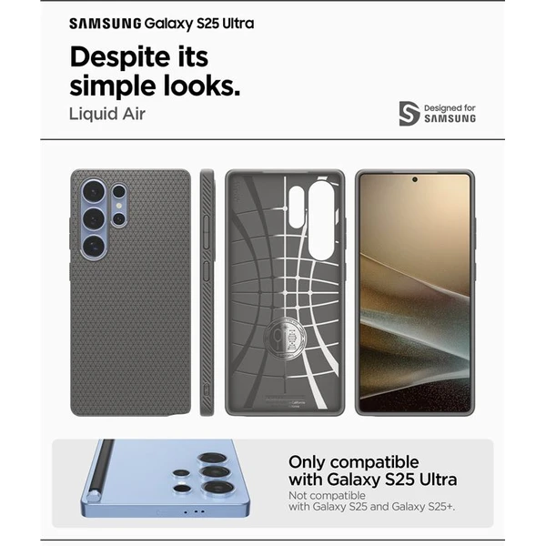 Spigen Liquid Air kryt Samsung Galaxy S25 Ultra šedý - Pouzdra - Obrázek e459e70bfe884352b13ecafa2dbabdf5