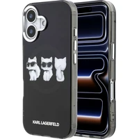 Karl Lagerfeld IML Choupette Trio Watercolor MagSafe kryt iPhone 17 černý - Pouzdra
