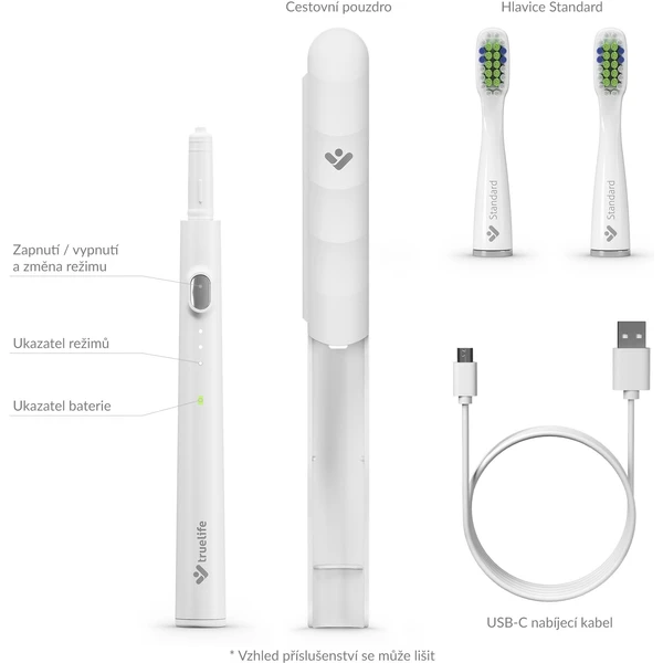TrueLife SonicBrush Slim20 sonický kartáček bílý - Zubní kartáčky - Obrázek e4ca418e86c64aa6a142951115d9a902