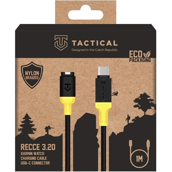Tactical Recce 3:20 kabel pro Garmin USB-C Black/Yellow - Kabely - Obrázek e4ce22d3aa72475284441fe4d1c3f0c9