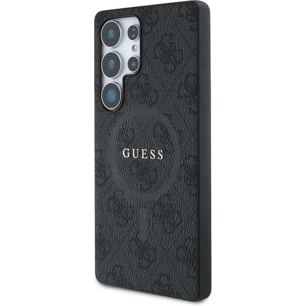 Guess PU Leather 4G Colored Ring MagSafe kryt Samsung Galaxy S25 Ultra černý - Pouzdra - Obrázek e4d173a889cf4be884dd4042ab6d142d