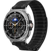 Spigen Fabric Band řemínek (hook-and-loop) Samsung Galaxy Watch8 46/44/40mm černý - Řemínky