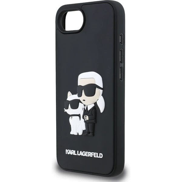 Karl Lagerfeld 3D Rubber Karl and Choupette kryt iPhone 17e/16e černý - Pouzdra - Obrázek e50474da8eac445bbb8880082417cbc0