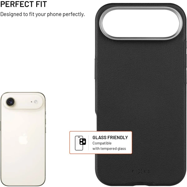 FIXED MagLeather kožený kryt s MagSafe Apple iPhone Air černý - Pouzdra - Obrázek e506554e4e984d40a6b6f2dbe950c173