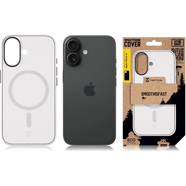 Tactical MagForce SmoothIsFast kryt Apple iPhone 16 bílý - Pouzdra - Obrázek e50fb6b09edc4e90b9869392ac17ea25