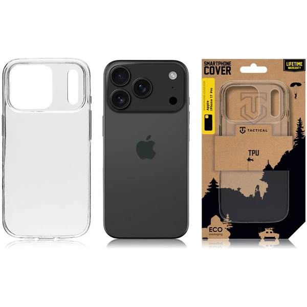 Tactical TPU kryt Apple iPhone 17 Pro čirý - Pouzdra - Obrázek e5112cbc6a5d4f71bd86d36a748037e2
