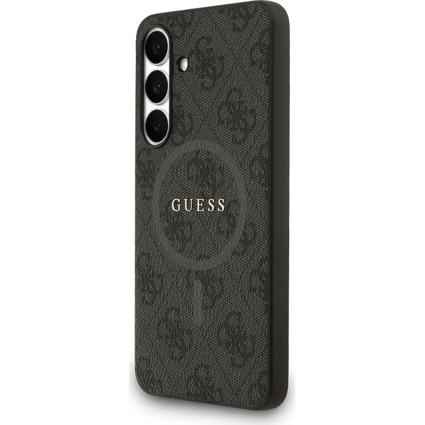 Guess PU Leather 4G Colored Ring MagSafe Zadní Kryt pro Samsung Galaxy S25 FE černý - Pouzdra - Obrázek e5332df4a6bc44bb9c12e9bbe5abdfac