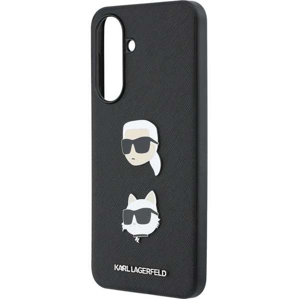 Karl Lagerfeld Liquid Silicone Metal Karl and Choupette kryt Samsung Galaxy A37 černý - Pouzdra - Obrázek e5353025aba645cebb75f5c66c3c28f1