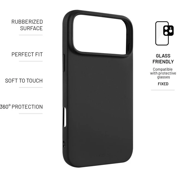 FIXED Story silikonový kryt Apple iPhone 17 Pro Max černý - Pouzdra - Obrázek e545adcda446439b9a76e3d2c70693ee