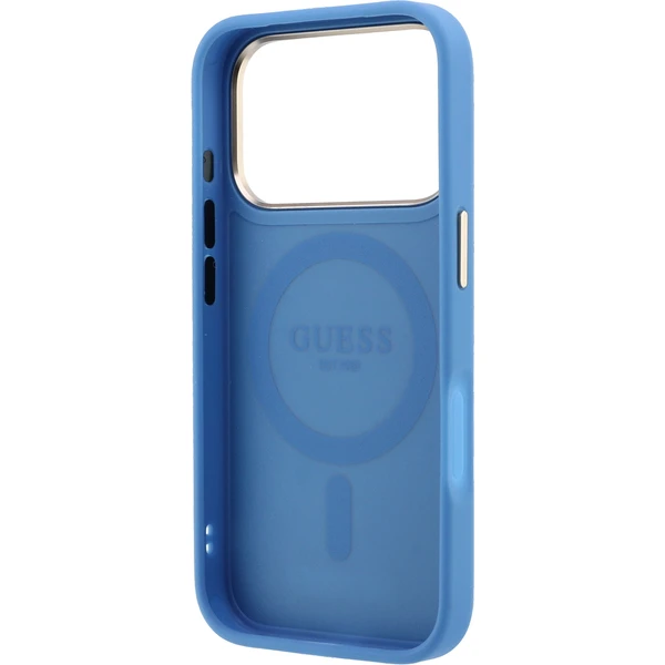 Guess PU 4G Ring Stand MagSafe kryt iPhone 18 Pro modrý - Pouzdra - Obrázek e55a82a958744eb0852b58eb0c9f630b