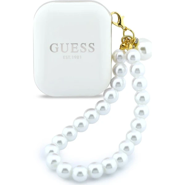 Guess Pearl Strap TWS bezdrátová sluchátka bílá - Sluchátka - Obrázek e576064350244552990dcc1a282248bf