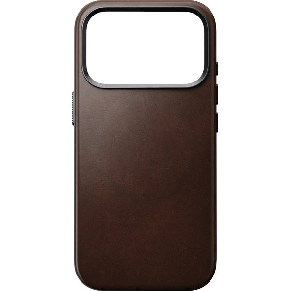 Nomad Traditional Leather (Horween) MagSafe kožený kryt iPhone 17 Pro/18 Pro Rustic Brown - Pouzdra - Obrázek e582286f74314cf08dc3ecd59f773025