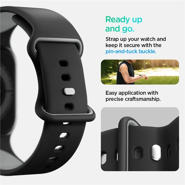 Spigen Nano Pop Band řemínek Apple Watch 42/41/40mm černý/šedý - Řemínky - Obrázek e58997a5e7fb4126807af1a3546456cd