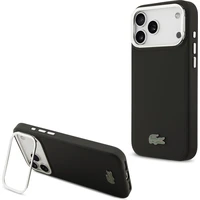 Lacoste Iconic Petit Pique Camera Stand MagSafe kryt iPhone 17 Pro Max černý - Pouzdra