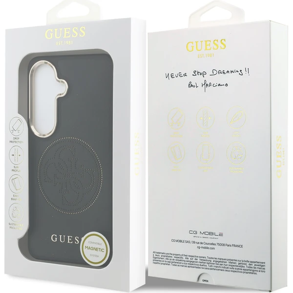 Guess PU Perforated 4G Logo Magnetic kryt Samsung Galaxy S26 černý - Pouzdra - Obrázek e598c88df83144c7b55e6f93ad2c7b0a