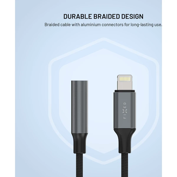 FIXED Link hliníková redukce Lightning na 3,5mm jack, vesmírně šedá - Kabely a redukce - Obrázek e5abb14c64474dc6b0b549b8f90fb056