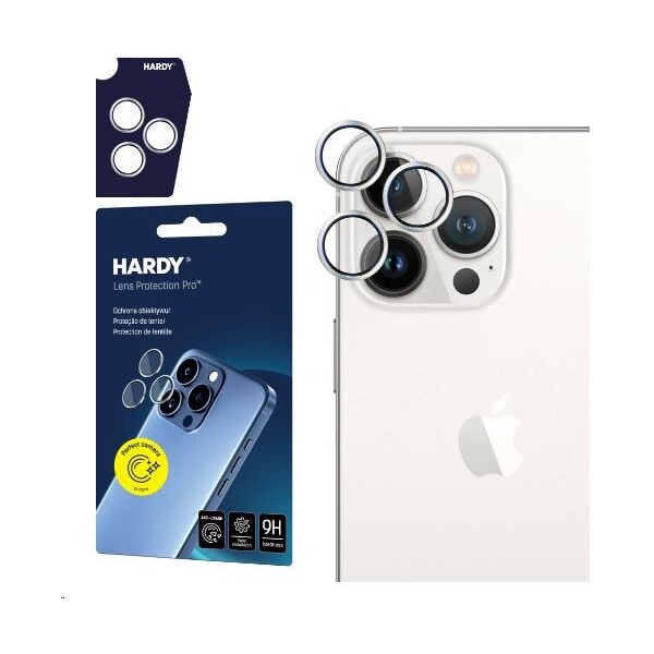 3mk Hardy Lens Protection Pro skla na fotoaparát Apple iPhone 15 Pro Max bílá