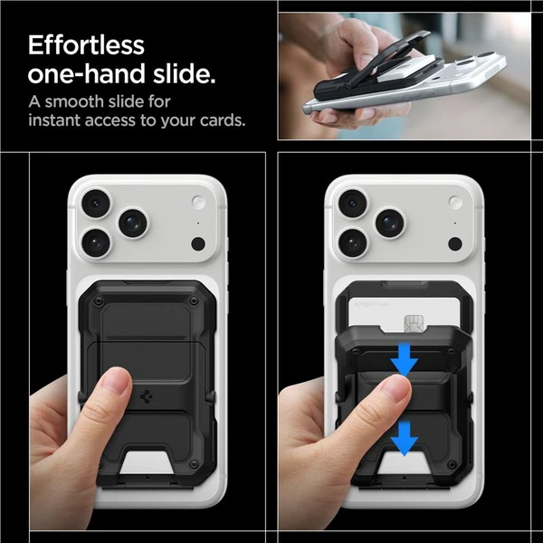 Spigen Tough Armor Pro Wallet MagSafe peněženka pro 5 karet černá - Peněženky - Obrázek e5d2585708c246ccaf1d9647ac016fd7